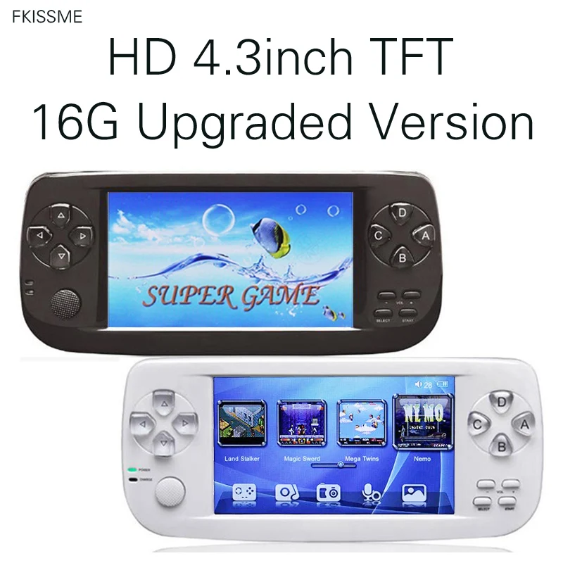PAP KIII Plus ТВ игровая консоль 64Bit 4 3 &quotВстроенная 3000 Классическая игра портативный