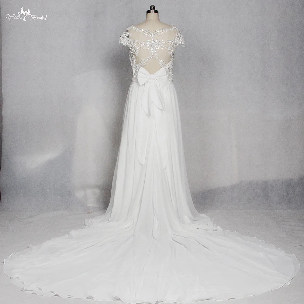 RSW1306 съемный Болеро Бохо шифоновое свадебное платье Vestido Noiva Praia|noiva praia|vestido noiva