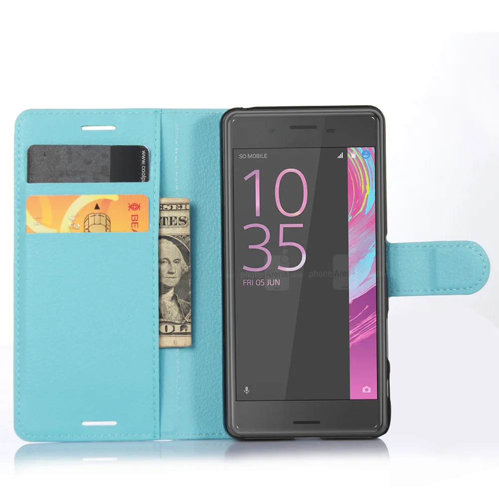 Роскошный флип-чехол для sony Xperia X F5121 Dual F5122, чехол-кошелек для смартфона с подставкой, держатель для карт, чехол для телефона