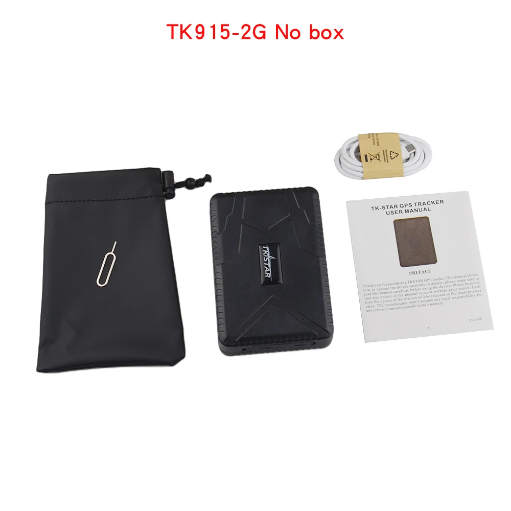 TK915 No box Многофункциональный смарт-автомобиль gps трекер TK915/TK915-3G устройство слежения в реальном времени удаленно голосовой монитор встряхивания сигнализации Водонепроницаемый - Цвет: TK915 No box