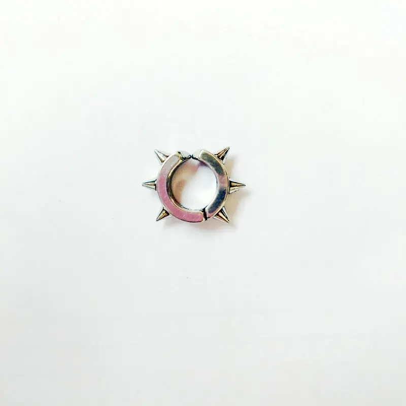 2piece/set no ear hole earring jwelry for women Buckle Titanium Steel Punk Men Ear Clip Earrings High Quality jewelry wholesale | Украшения