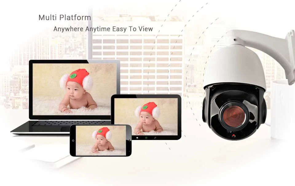 1.3mp ONVIF Мини PTZ ip-камера 960 P HD поворотник 20x оптический зум ИК Открытый Сетевая