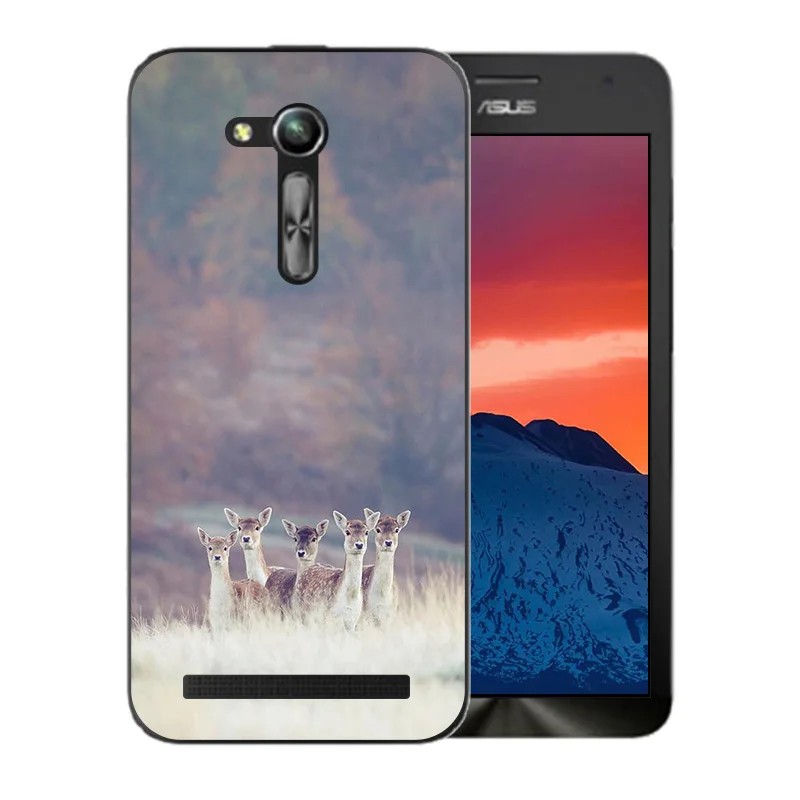 Luxury Matte For Asus ZB450KL Phone Case Pusscat Pattern Zenfone GO 2nd Gen ZB452KG ASUS_X014D 4.5 inch Gel Back Cover |
