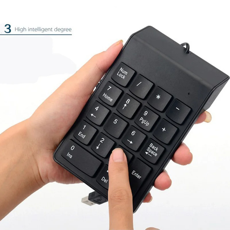 Цифровая клавиатура Numpad мини-проводной USB 18 клавиш цифровой клавиатуры для