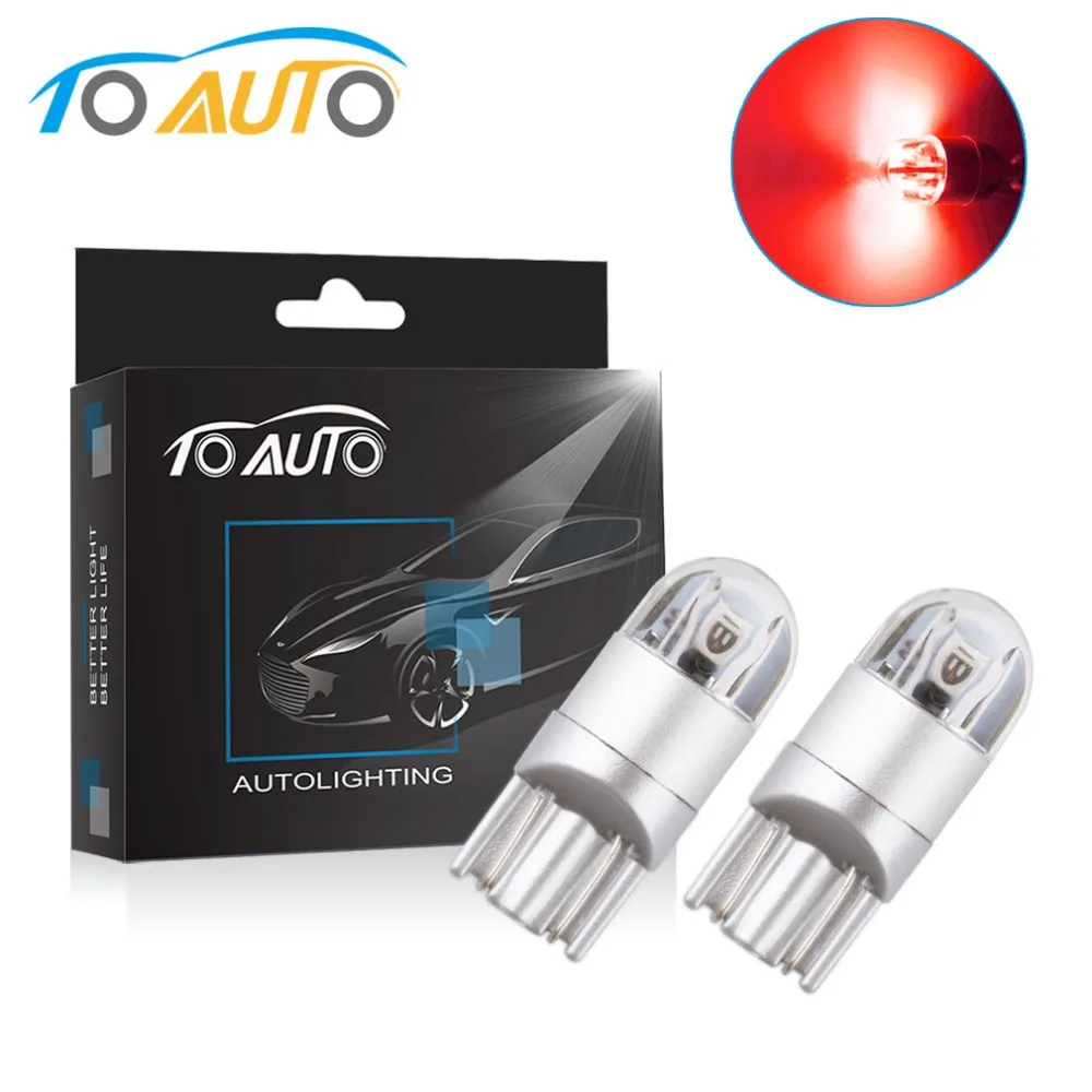 2 шт. Автомобильные светодиодные лампы T10 W5W 194 168 501 3030|Сигнальная лампа| |