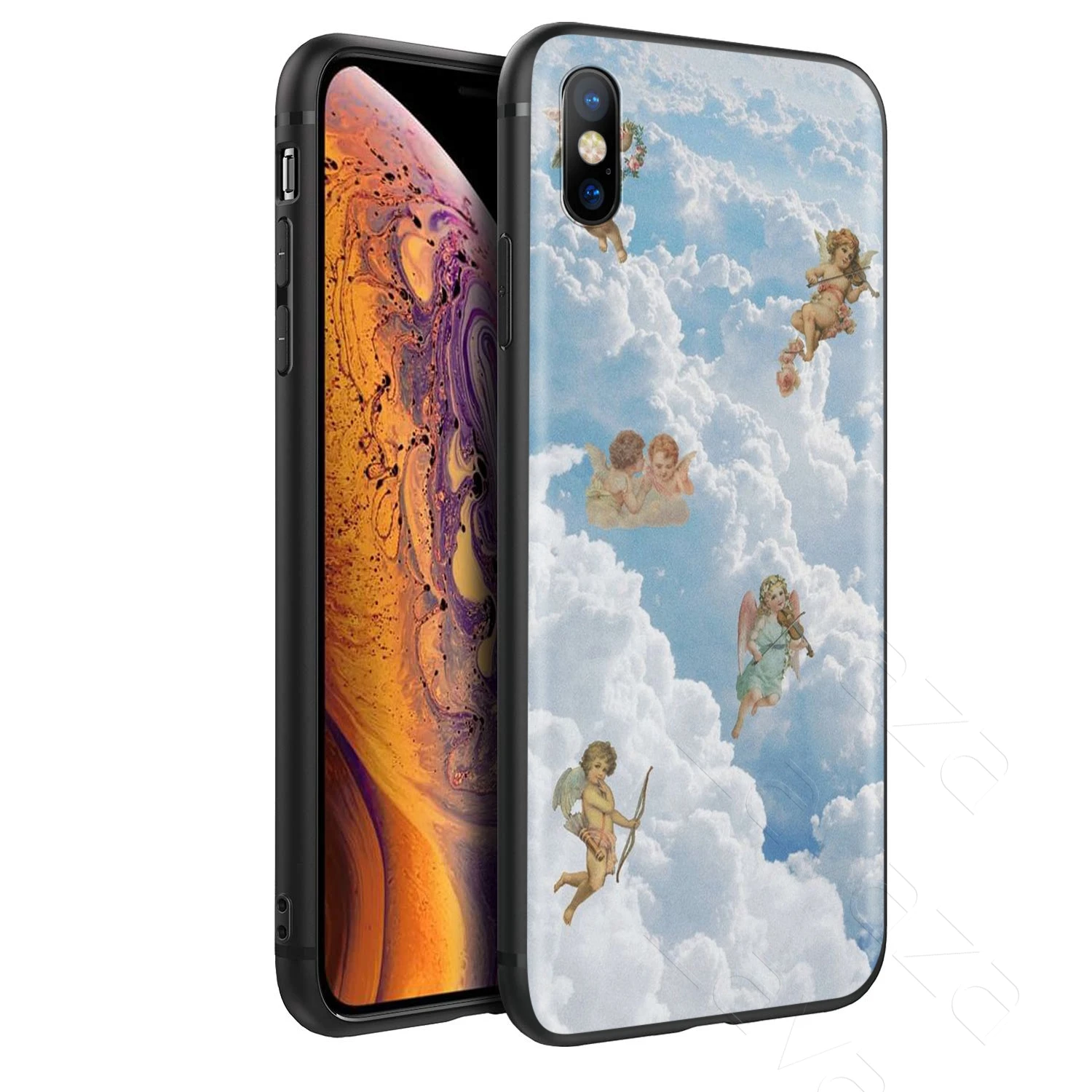 Lavaza Renaissance Angels Case for iPhone 11 Pro XS Max XR X 8 7 6 6S Plus 5 5s se |