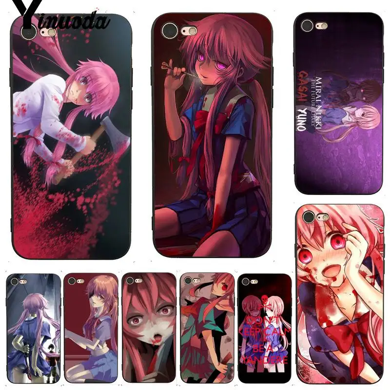 Yinuoda для iPhone 7 6 X Чехол Gasai Yuno Future Diary series выгодный чехол телефона 7X6 6S 8 Plus 5 XS
