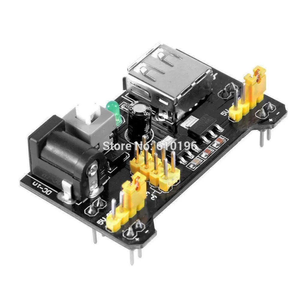 Макетная плата MB102 модуль питания 3 В 5 для Arduino регулятор напряжения макетной
