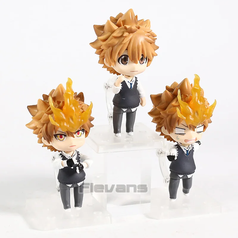 Hitman Reborn Sawada Tsunayoshi кёя Хибари ПВХ Фигурки игрушки 3 шт./компл