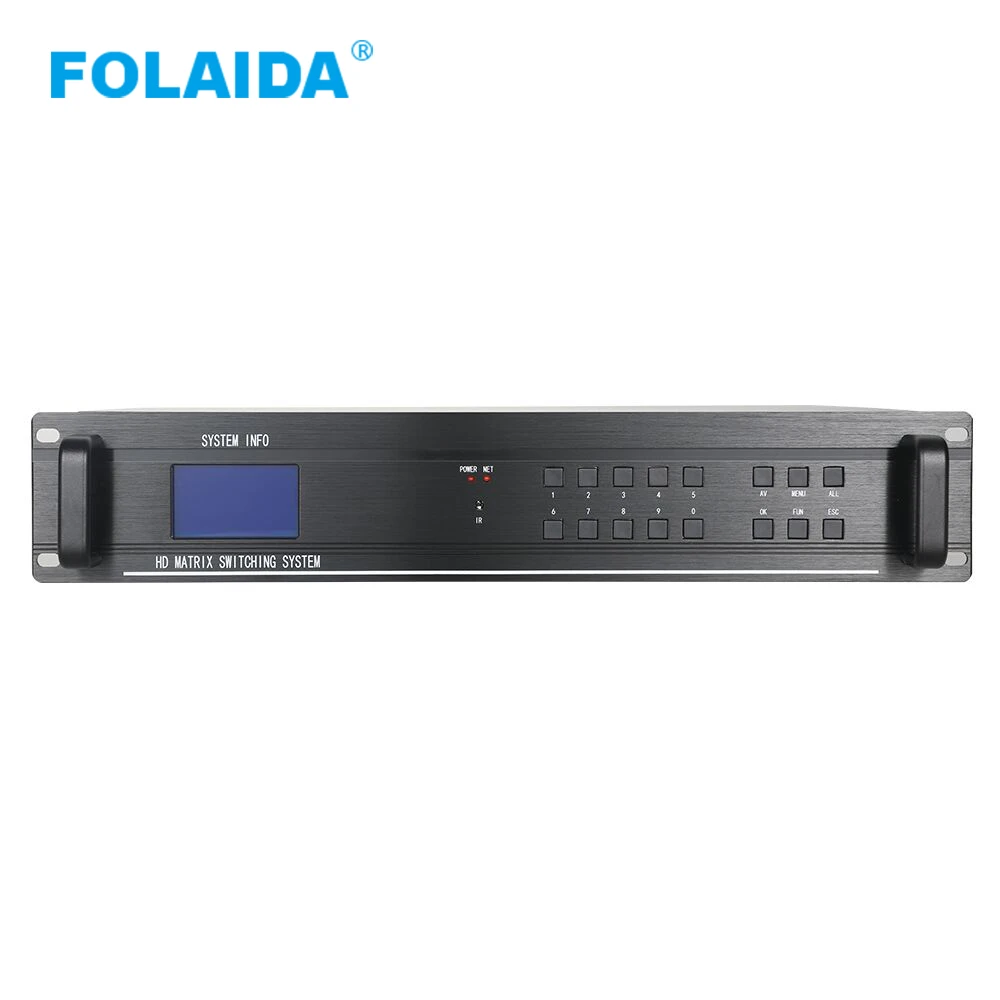 FOLAIDA Профессиональный по низкой цене 4x12 HDMI матричный коммутатор 4K x 2K Поддержка 3D