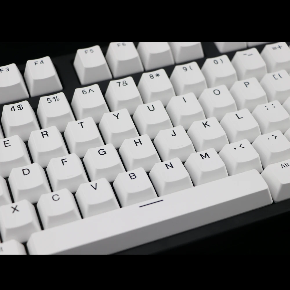 Двойная съемка PBT keycap 108 ключ ANSI раскладка OEM профиль черный шрифт колпачки для механической игровой клавиатуры MX переключатели