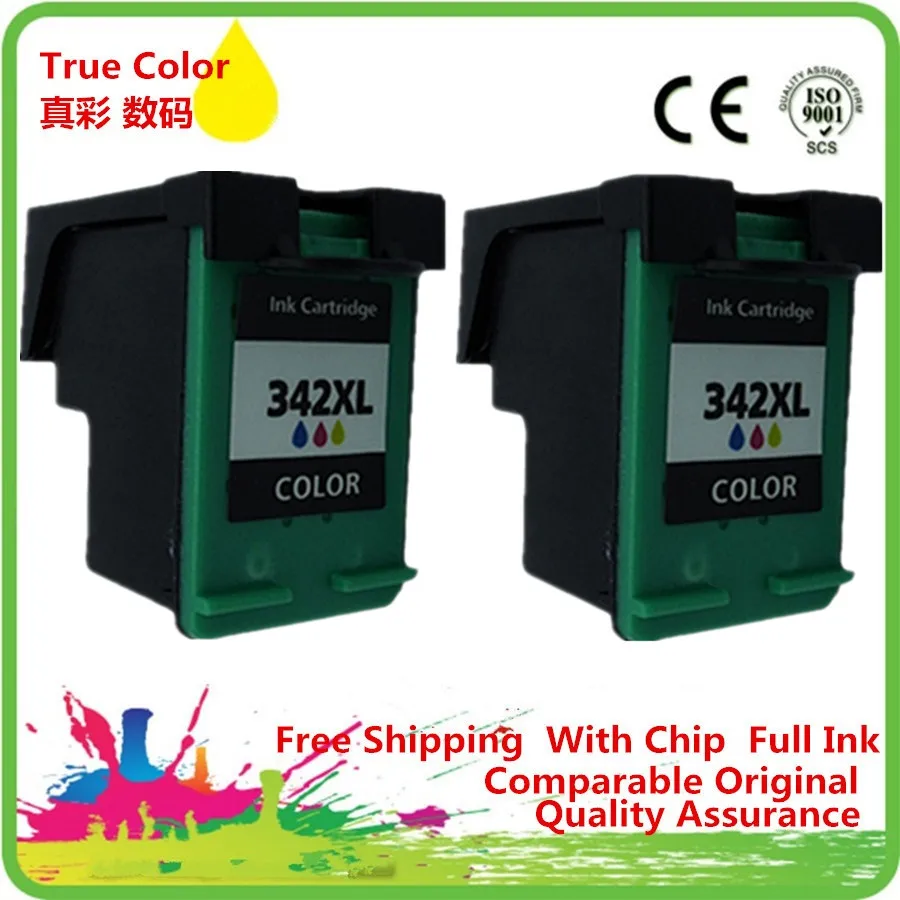 Картриджи с чернилами восстановленные для 342 XL HP342 Officejet 6300 6301 6304 6305 6307 6308 6310 6310V 6310XI