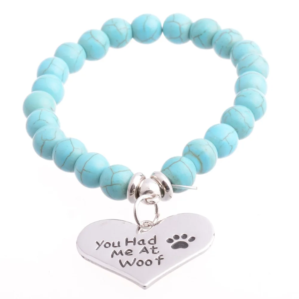 Браслет с бусинами в виде кошек собак лап|paw bracelet|charm jewelrybest gift |