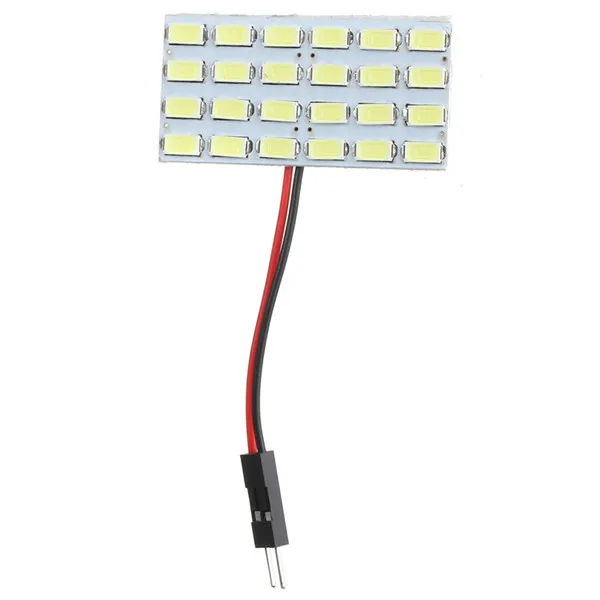 Лучшая цена T 10 24 светодиодный 5730 световая панель SMD чистая белая автомобильная