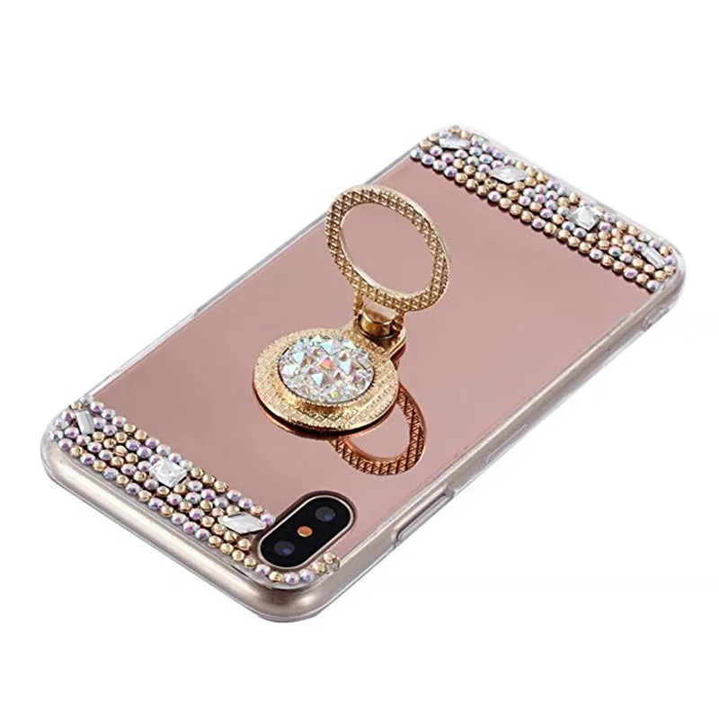 Зеркальный Прозрачный блестящий чехол для iPhone 12 mini 11 Pro Max 7 8 6 6s Plus 5 se X XR XS