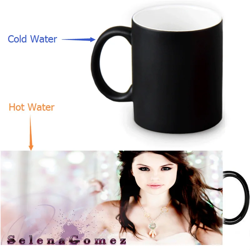 Волшебные кофейные кружки трансформеры Selena Gomez кружка для чая меняющая цвет|ceramic
