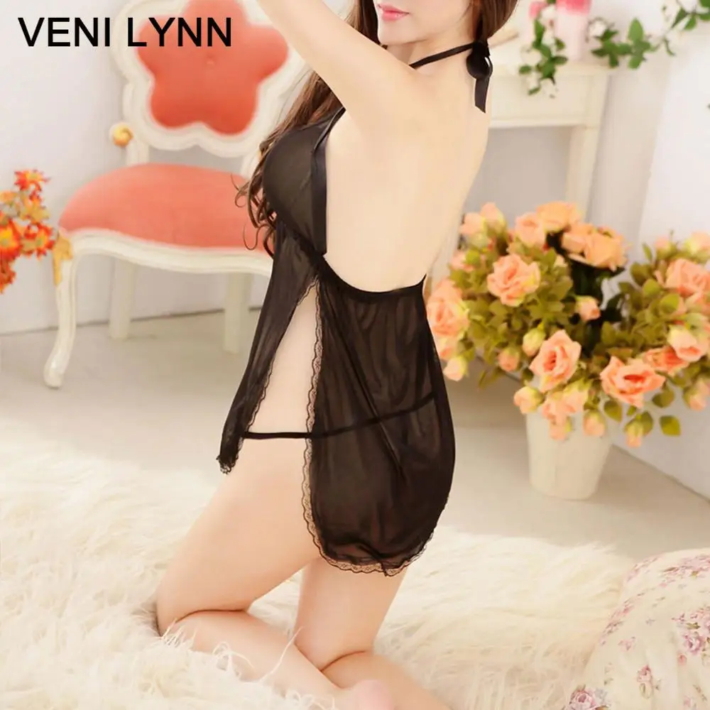 VENI LYNN Silk Romantic Nightgowns &ampSleepshirts Sexy Lingerie Women Cute for Girls | Женская одежда