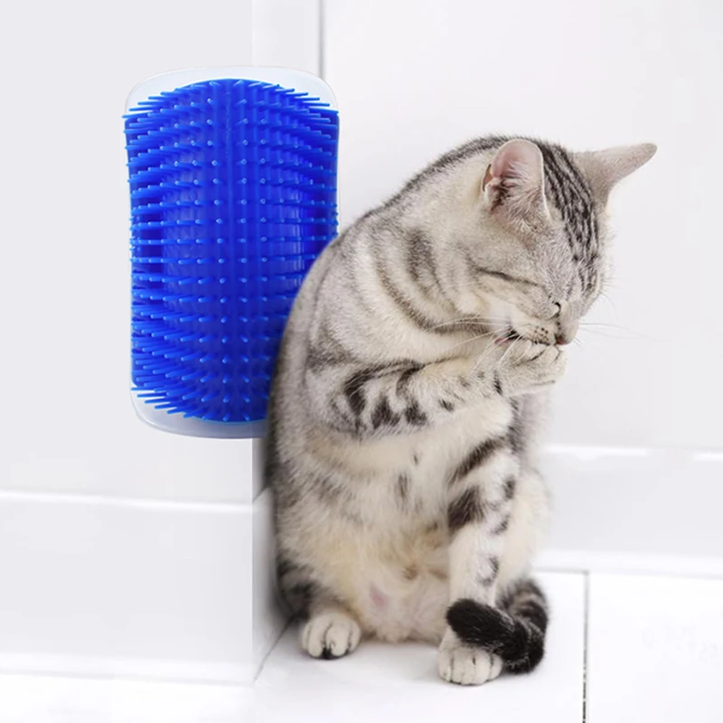 Высокое качество Pet продукция для питомцев с кошачьей мяты гребень Самостоятельная грумера углу кисть для кошек Популярные Cat массажной щеткой 1 PC
