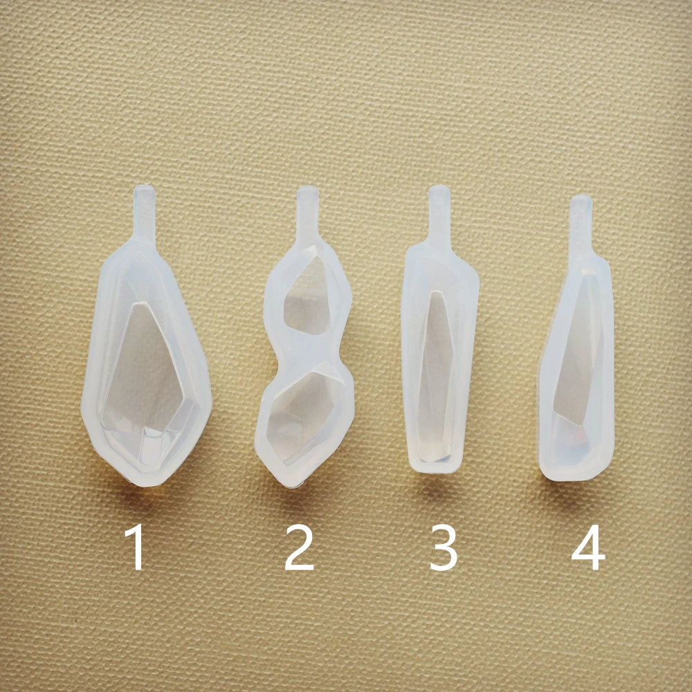 4 шт./компл. неправильная каменная формочка для силиконовой Подвески силиконовая