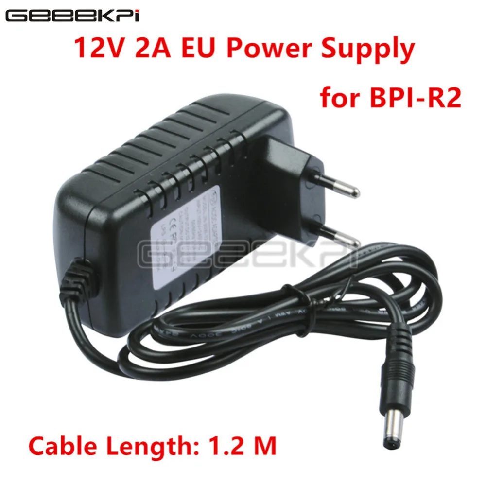 

Original Banana Pi R2 12V 2A EU Plug Power Supply / Adapter Free Shipping