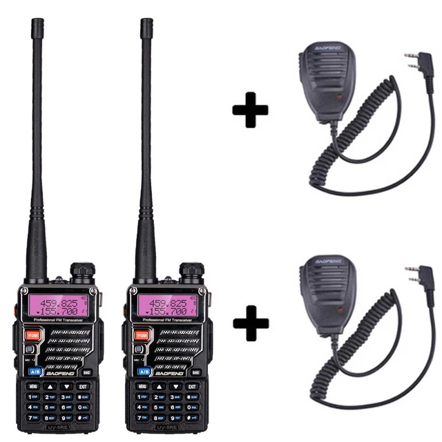 Add 2 mic speakers baofeng UV-5RE UV 5RE UV5RE для cb комплект рация 2 шт 10 км автомобильная портативная рации ham радиостанция трансивер baufeng двухдиновая магнитола радиостанции boafeng телефон радио станция радиолюбитель для uhf vhf - Цвет: Add 2 mic speakers