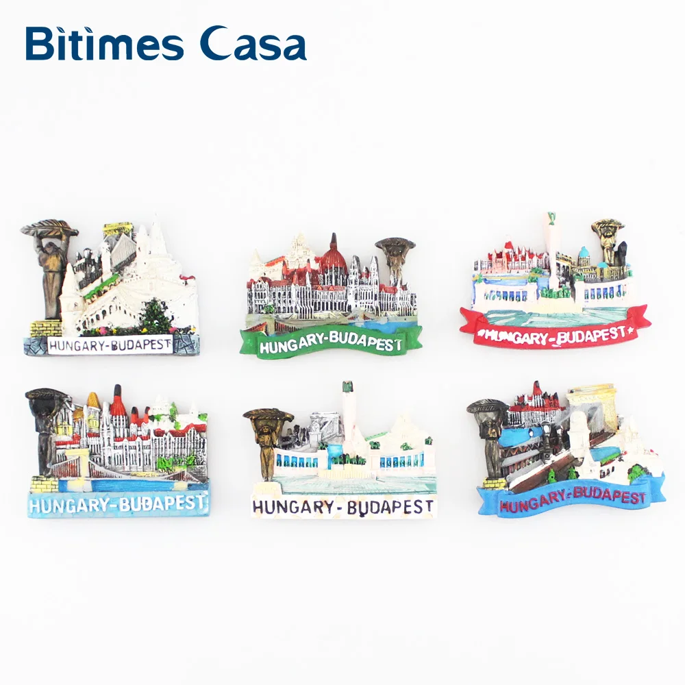 Венгрия Будапешт узор холодильник Магниты на 3d Дизайн смолы Путешествия