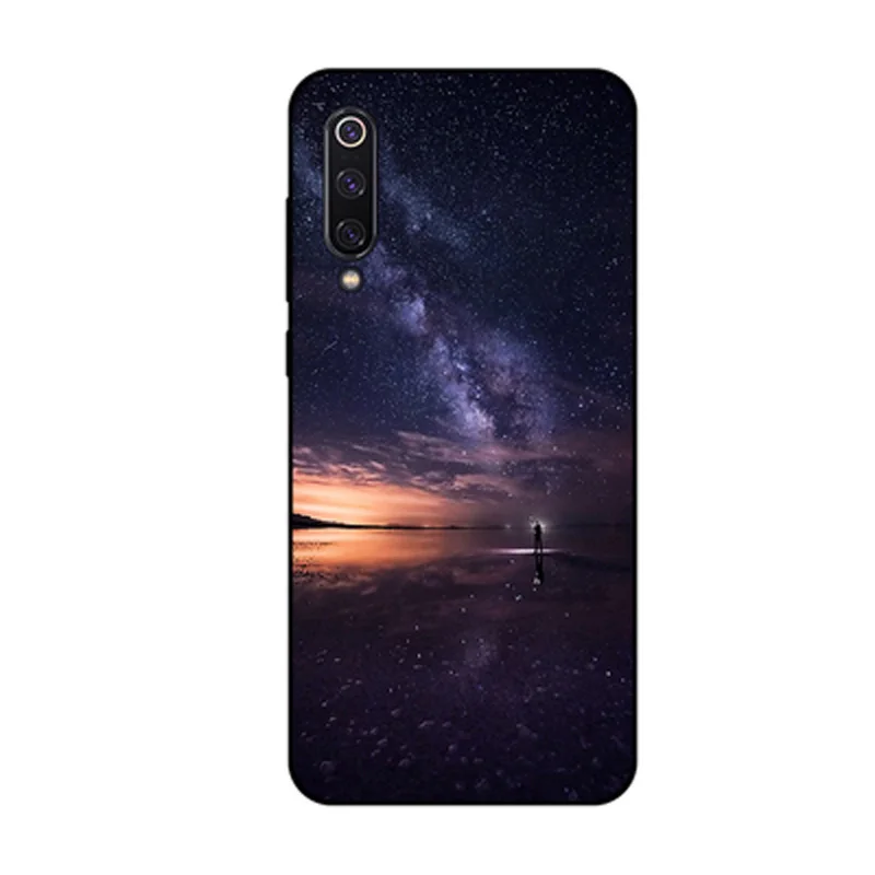Мягкий чехол для Xiaomi Mi 9 SE мягкий силиконовый из ТПУ с изображением звездного HD Mi9