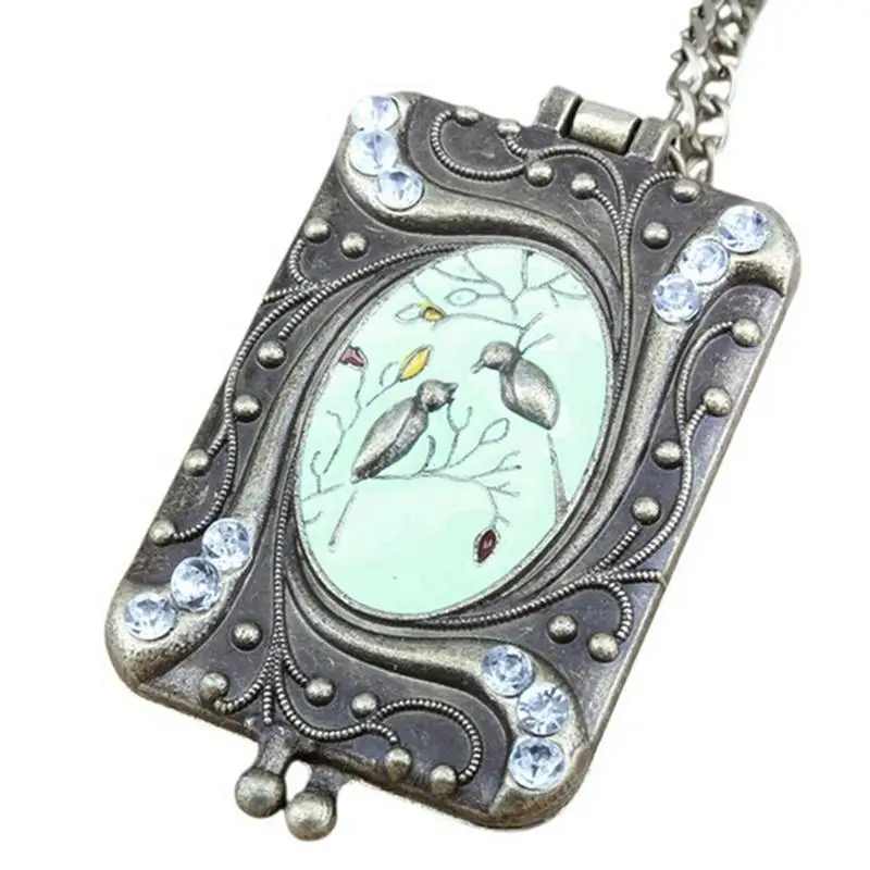 Ожерелье с эмалью кулон стразы птица длинная цепочка|fashion lockets|enamel locketlocket jewelry |