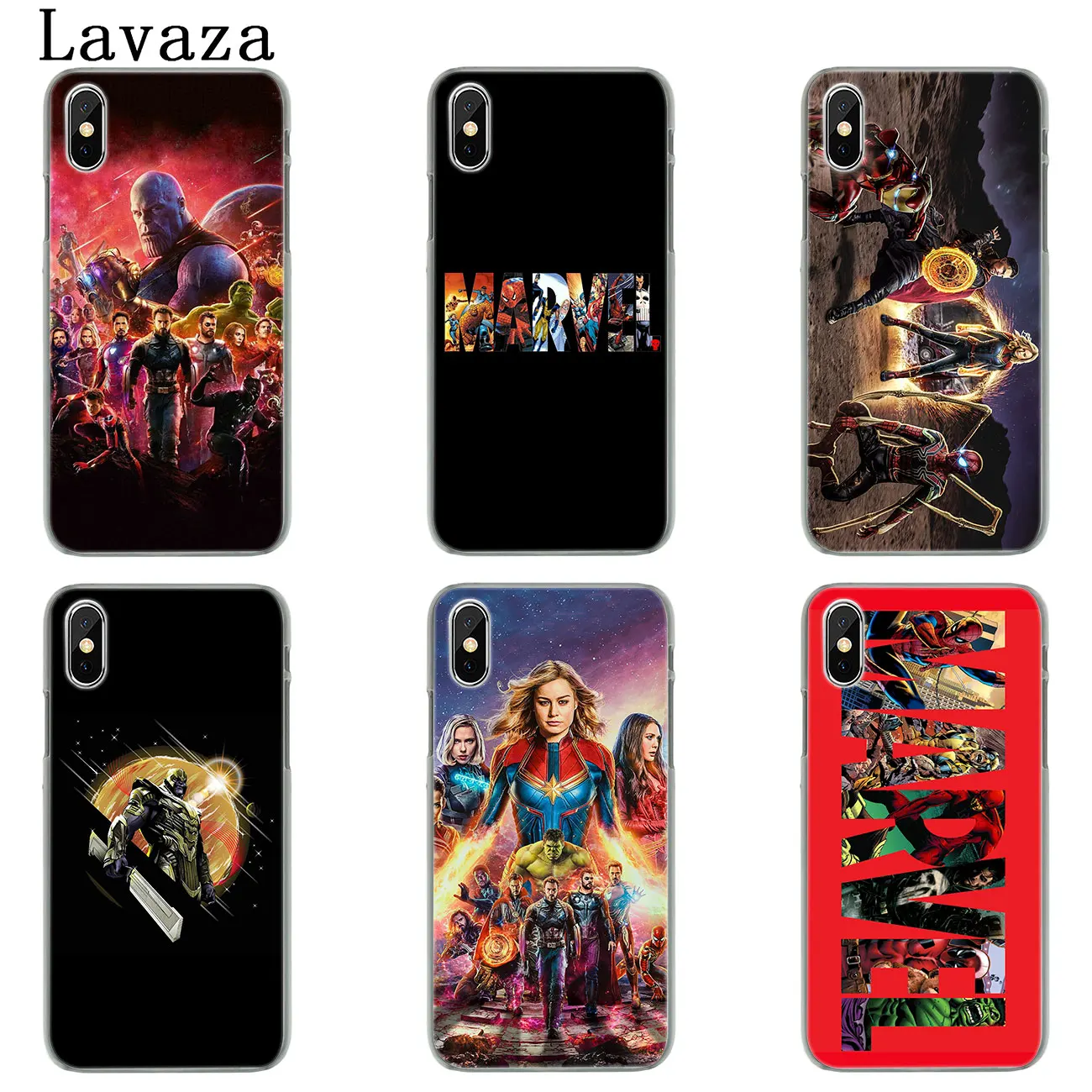 Твердый чехол для телефона Lavaza Marvel Avengers Endgame Thanos Superhero iPhone XR X XS 11 Pro Max 10 7 8 6S 5 5S SE 4S