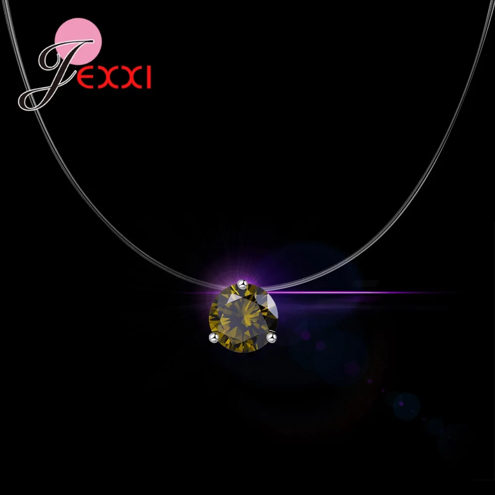 Женское ожерелье из серебра 925 пробы с австрийским хрусталем|Ожерелья| |