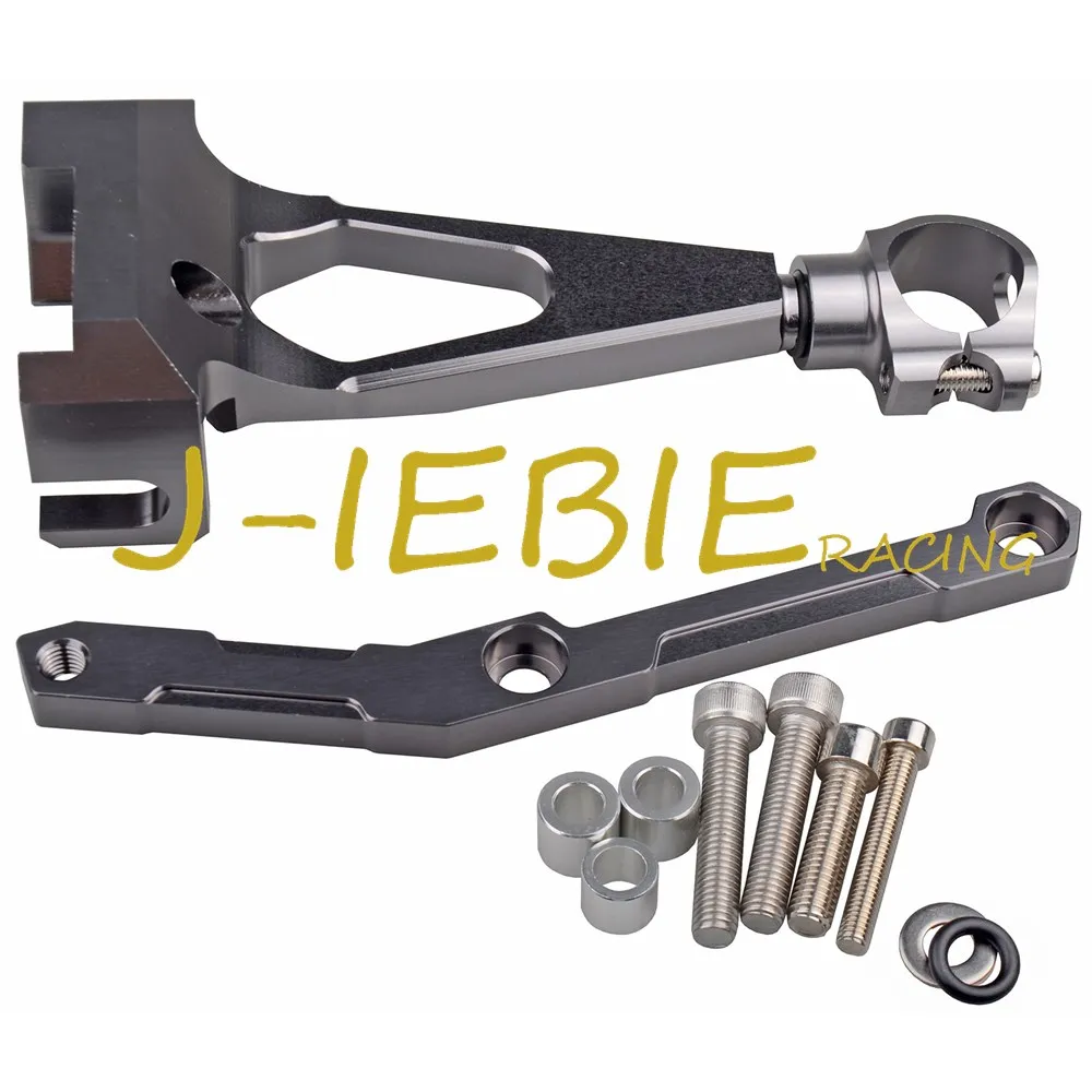 

CNC Steering Damper Stabilizer Bracket Mounting For Yamaha MT09 2013-2016 2014 2015 Titanium