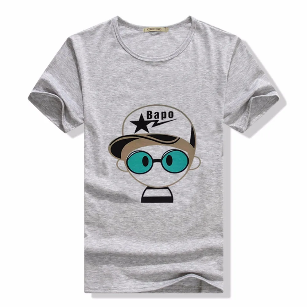 Футболка изображением наушников Homme Slim Fit мужская хлопковая Мужская футболка