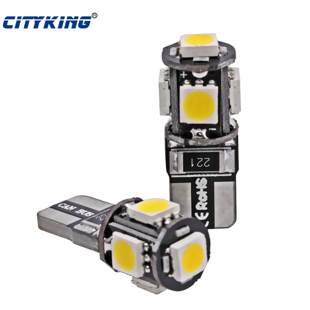 

Оптовая продажа 500 шт./лот Автомобильный светодиодный Canbus T10 5smd 5050 светодиодный автомобильный светильник Canbus W5W t10 5 светодиодов без ошибок бе...