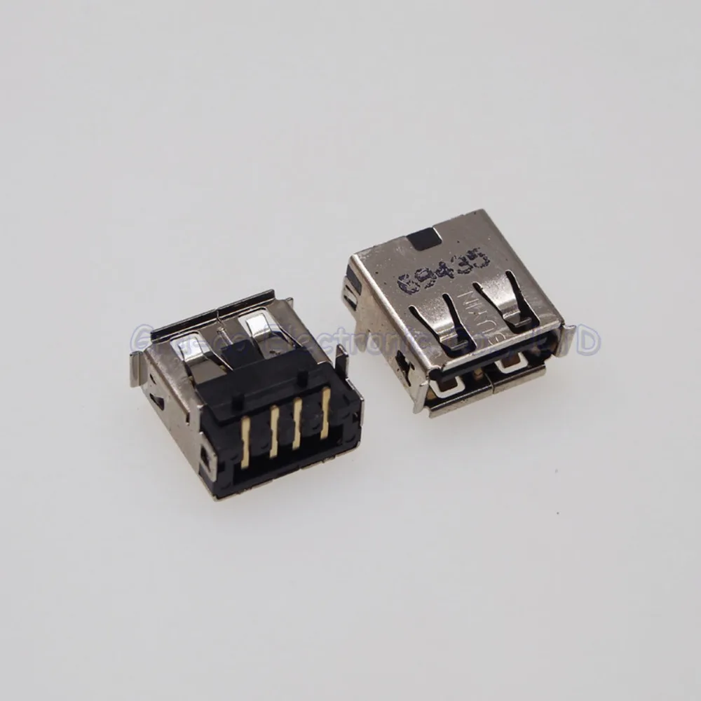 20 шт./лот разъем USB 2 0 с двумя фиксационными ножками|usb 3g|jack usbjack box |