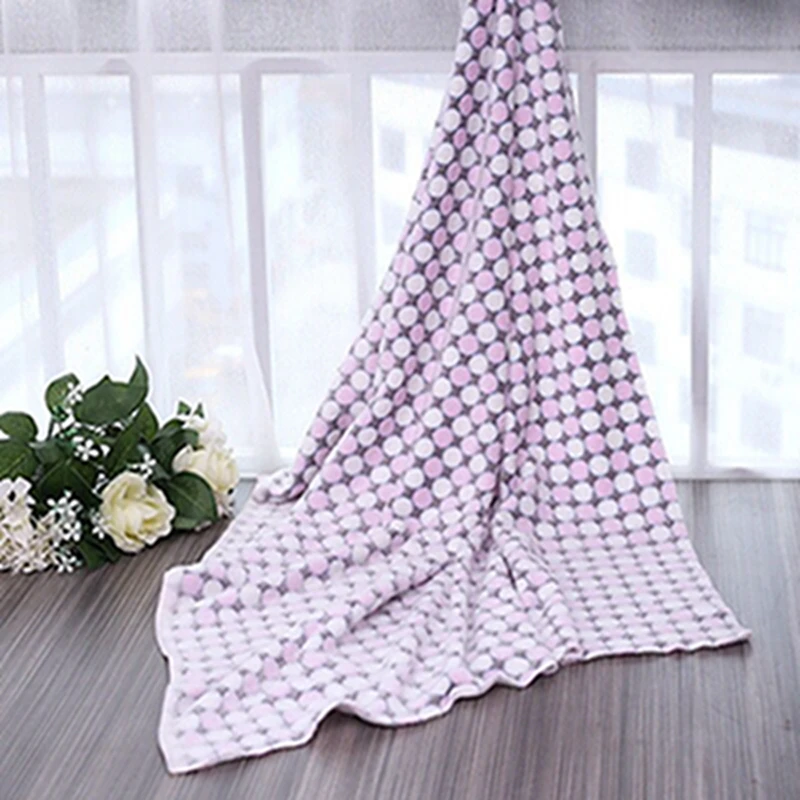 Pet Dog Bed Soft Blanket Coral Fleece Mats Cat Mat Puppy Cushion Sleeping Cover Purple Yellow Dots Supplies | Дом и сад