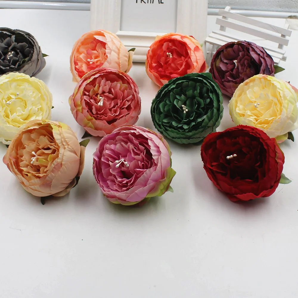 1 pieces of peony flower head DIY high quality rayon wedding home decoration party decorated | Дом и сад