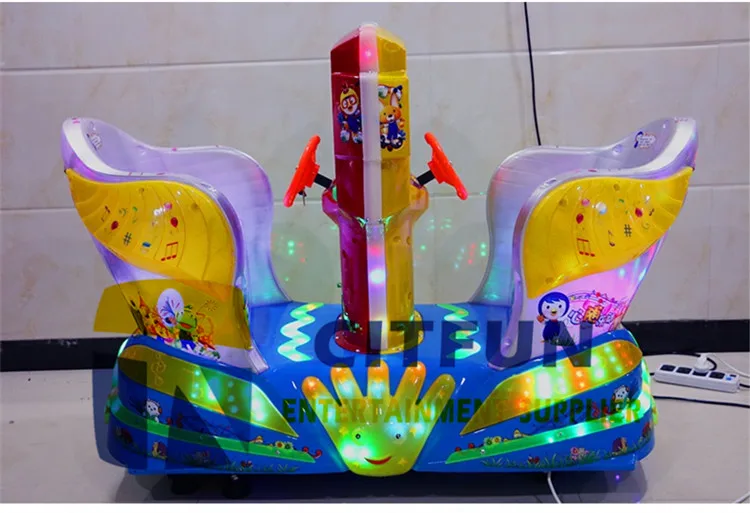 Горячая продажа монета управляемый двойной трон качалка движения Kiddie ездить
