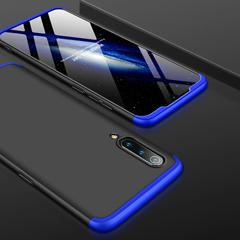 Чехлы для телефонов Xiaomi Mi 9 360 полная защита 3 в 1 матовый жесткий ударопрочный