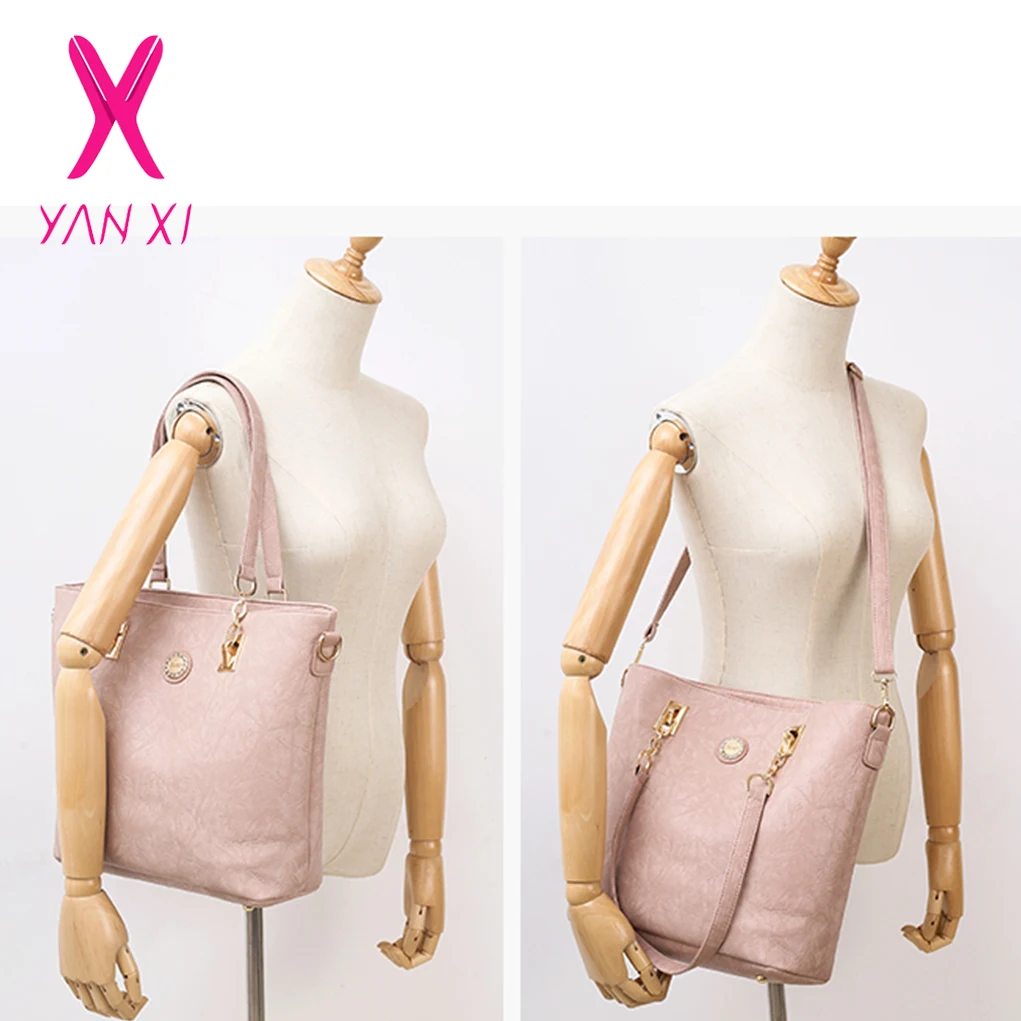 Женская сумка YANXI повседневная на плечо из искусственной кожи 6 шт. в комплекте