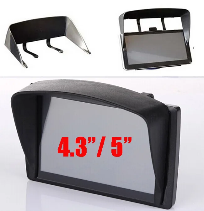 

Universal 5inch / 4.3inch Car GPS Sun Shade Visor Anti Glare 4.3" 5" Shield Cover Blind For Garmin Nuvi TomTom Sat Nav