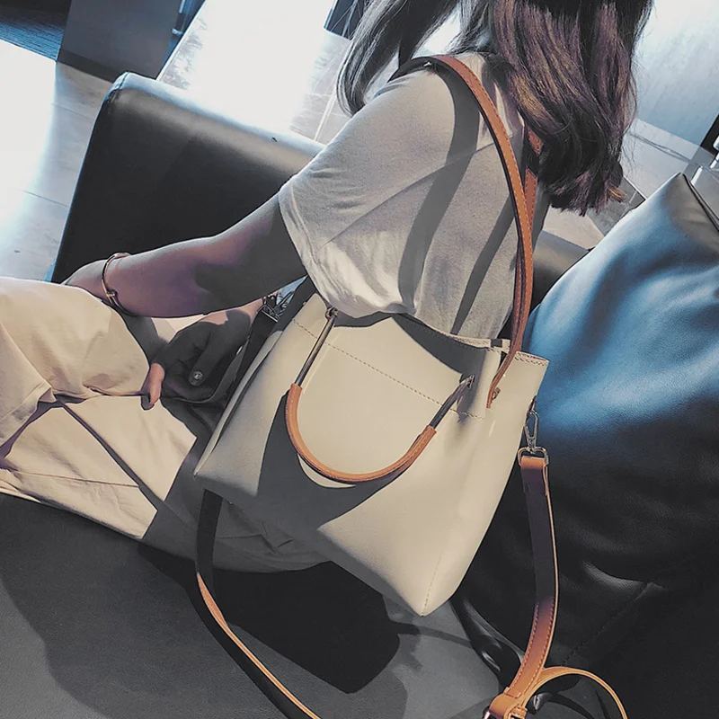 Autumn and winter fashion various match shoulder bag Korean version of messenger bucket handbag | Багаж и сумки