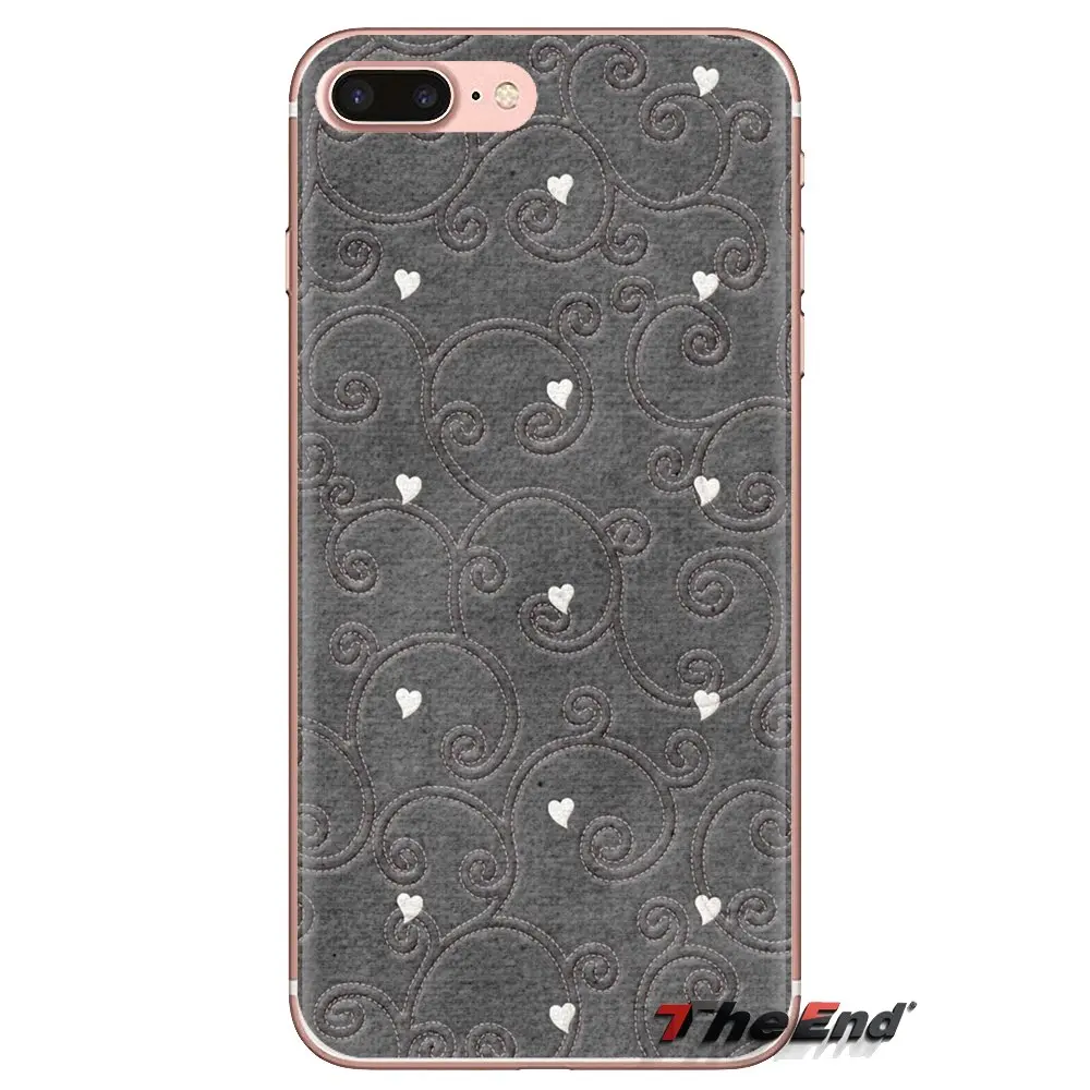 Transparent Soft Shell Covers Textures Art Heart For Sony Xperia Z Z1 Z2 Z3 Z5 compact M2 M4 M5 C4 E3 T3 XA Huawei Mate 7 8 Y3II |