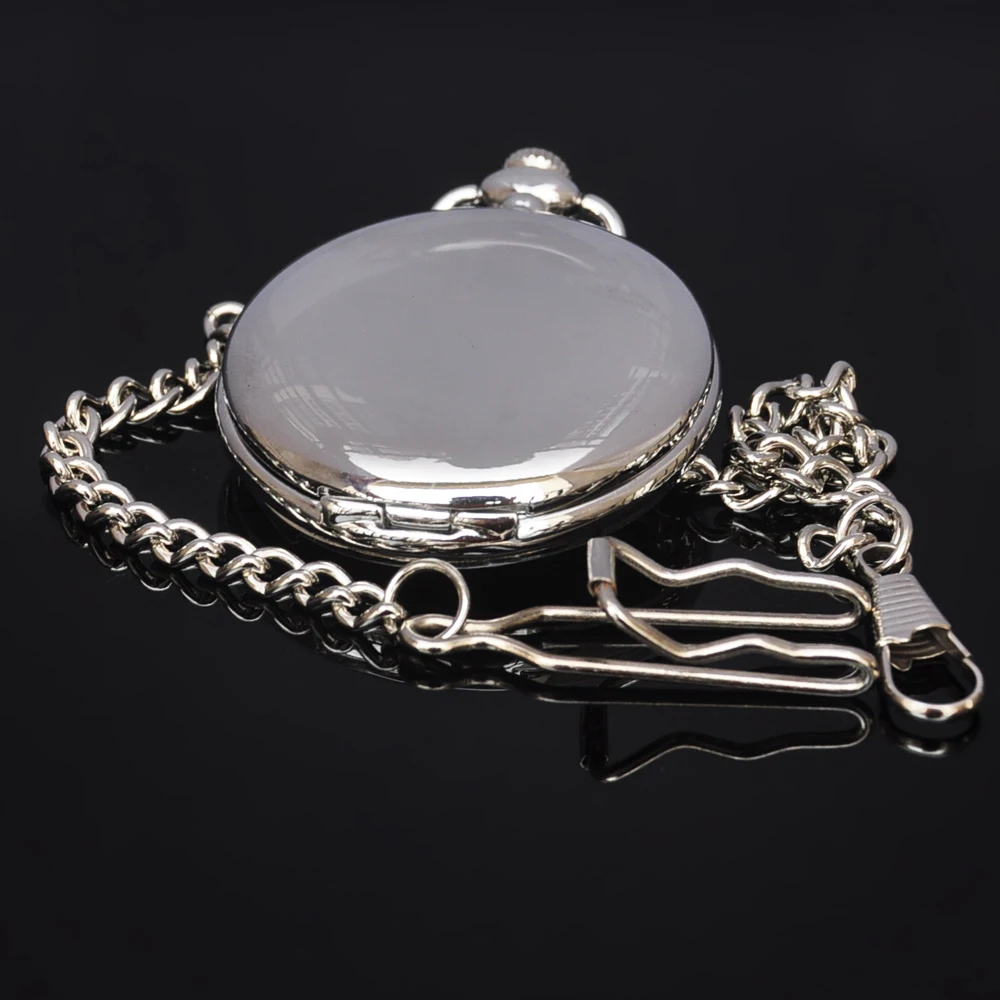 Роскошный Серебряный Зеркальный шкаф Мужские Аналоговые Кварцевые Римскими