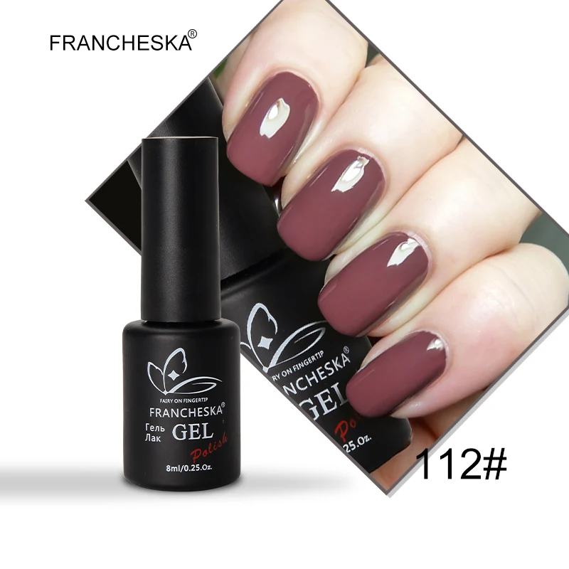 Color UV gel 112 Francheska резиновое верхнее Базовое покрытие для ногтей праймер Топ базовый набор tirnak oje nagels spulletjes gellak unghie bluzki unhas гель лак - Цвет: Color UV gel 112
