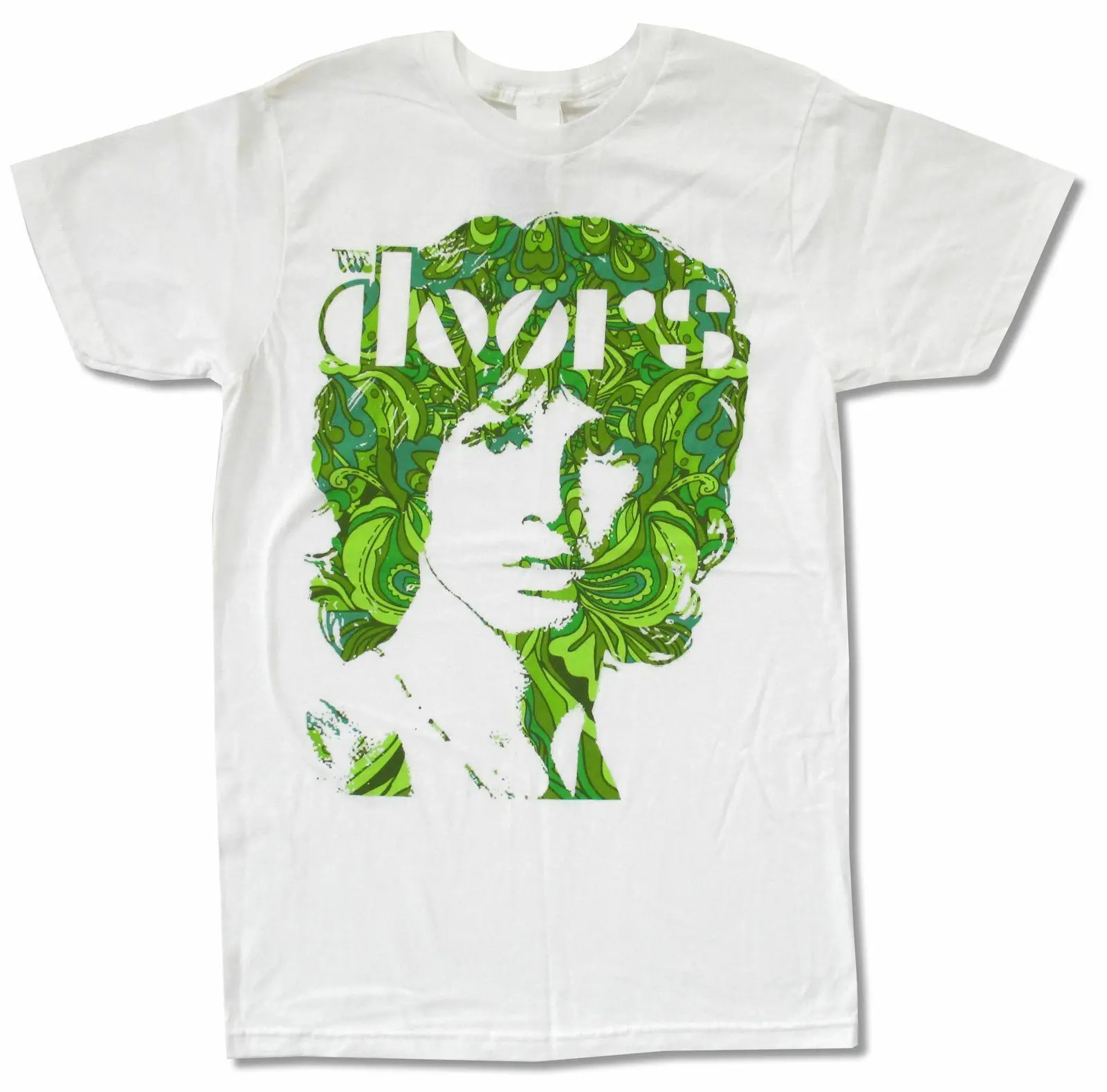 Двери &quotPsychedelic&quot белая футболка новая музыкальная группа для взрослых Jim Morrison 2019