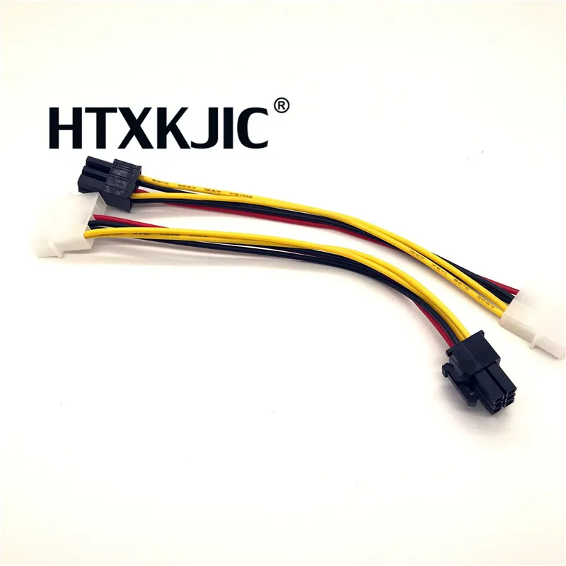 Видеокарта Molex с 4 контактным разъемом на 6 контактный PCI Express PCIE преобразователь