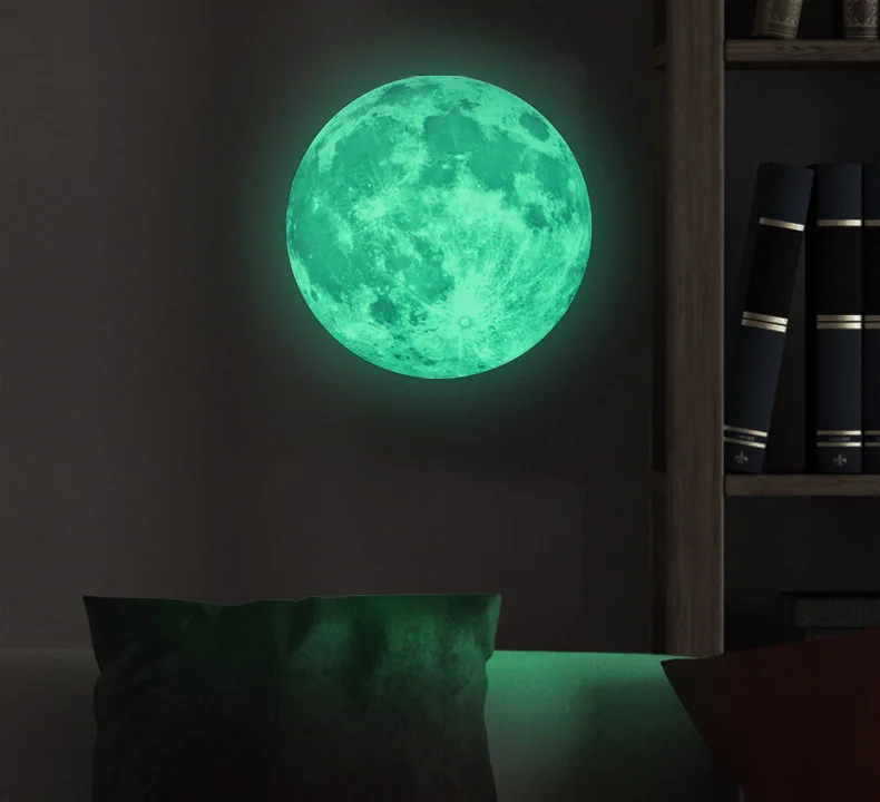 2020 светится в темноте Moon Space Stellar наклейки на стену для школы Раннее Обучение