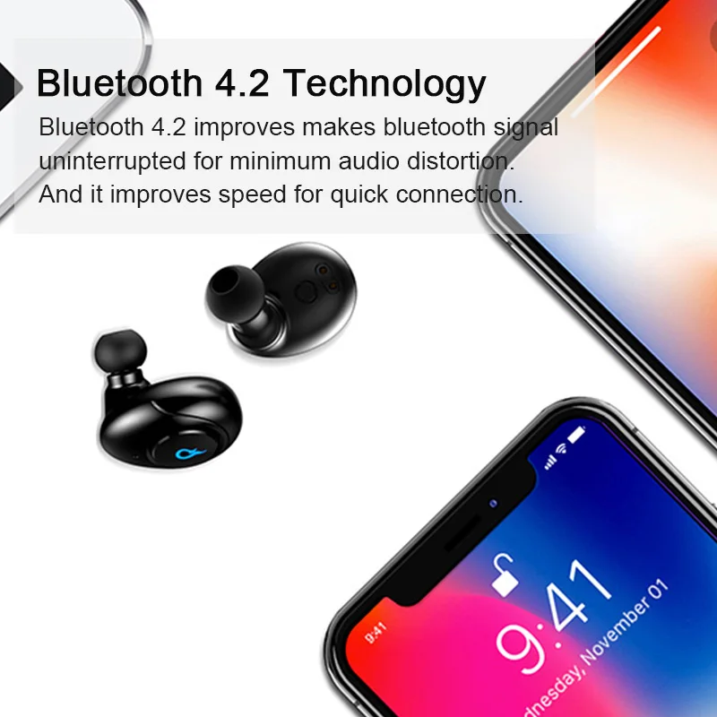 Vchicsoar TWS бизнес Bluetooth наушники беспроводные 3D стерео гарнитура с микрофоном