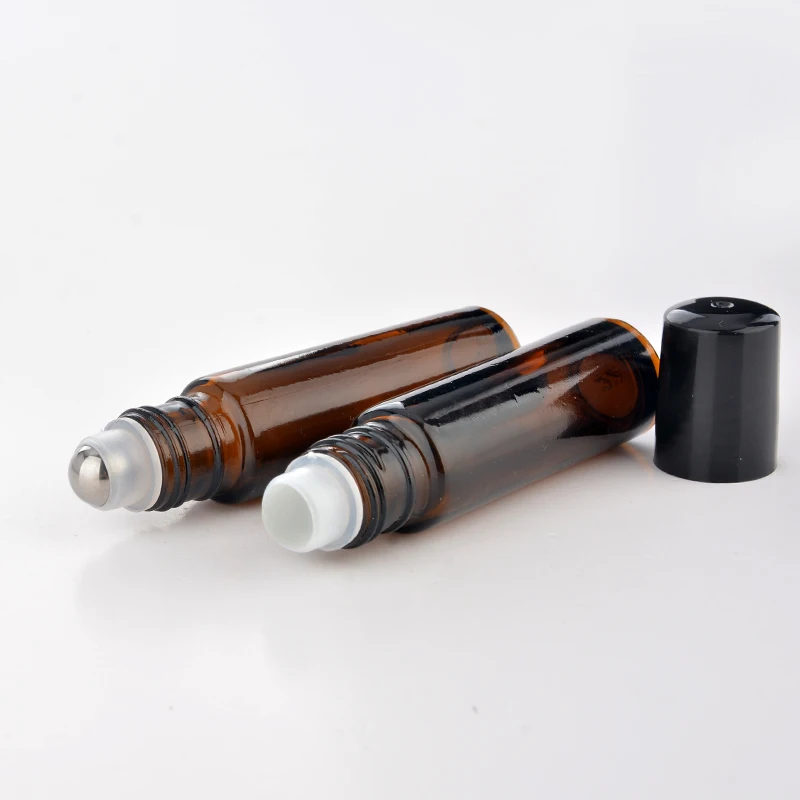 1Piece 10ML Portable Refillable Brown Glass Perfume Bottle With Roll On&ampEmpty Essential Oil Case For Traveler | Красота и здоровье