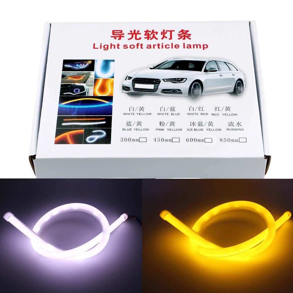 YSY 2 шт. 30 см/45 см/60 см/85 см 3020 Автомобильный светодиодный DRL слезы светильник